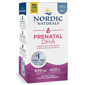 

Nordic Naturals Prenatální DHA, natural, 90 kapslí