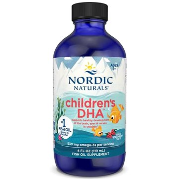 

Nordic Naturals Children's DHA 530 mg, jahoda, 119 ml