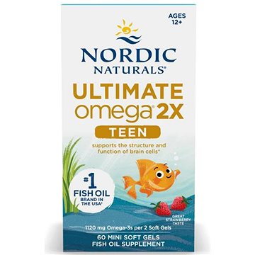 

Nordic Naturals Ultimate Omega 2X TEEN, 60 softgel kapslí