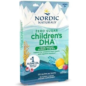 

Nordic Naturals Children's DHA - bez cukru, 30 gumových bonbónů