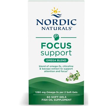 

Nordic Naturals Podpora koncentrace, 60 softgel kapslí