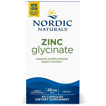 

Nordic Naturals Glycinát zinečnatý, 60 kapslí