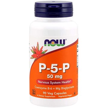 

NOW Vitamin B6 P-5-P, 50mg, (vitamin v aktivní formě), 90 kapslí