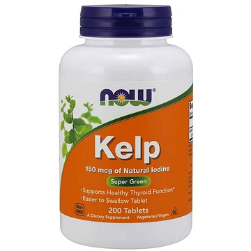 

NOW Kelp, Přírodní Jód, 150 ug, 200 tablet