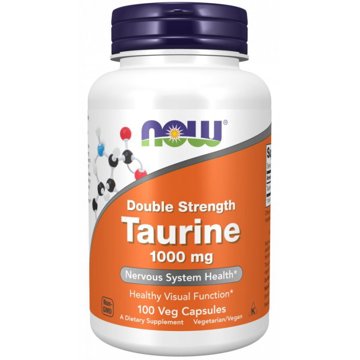 

NOW Foods Taurin 1000mg Double Strength, 100 veg kapslí