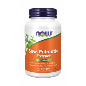 

NOW Foods Saw Palmetto Extract s dýňovým olejem a Zinkem 80mg, 90 softgel kapslí