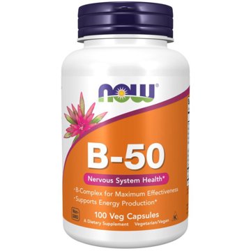 

NOW Foods Vitamín B-50, 100 kapslí