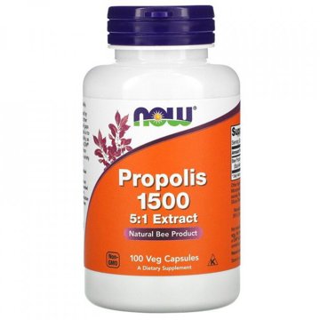 

NOW Foods Extrakt z propolisu 5:1 1500 mg – 100 veg kapslí
