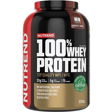

Nutrend 100% Whey Protein 2250 g, čokoláda + kakao