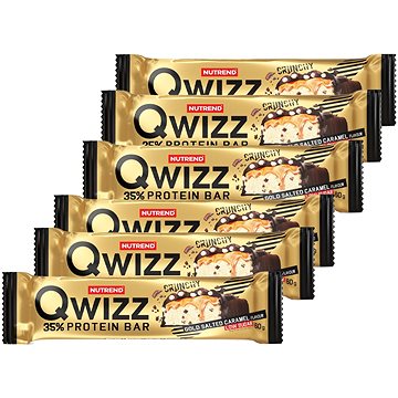 

Nutrend QWIZZ Protein Bar, 6 x 60 g, slaný karamel