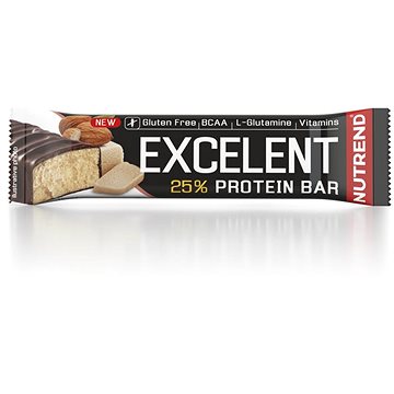 Nutrend EXCELENT protein bar, 85 g, marcipán s mandlemi - Proteinová tyčinka