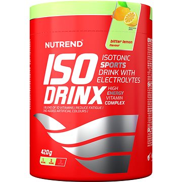 Nutrend Isodrinx, 420 g, bitter lemon - Sportovní nápoj