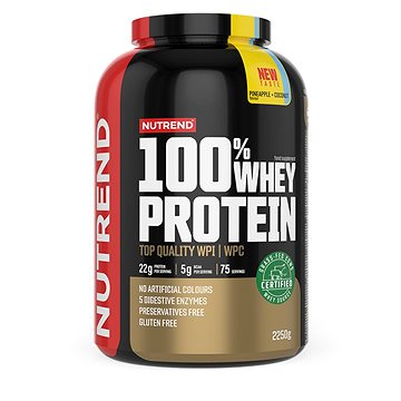 

Nutrend 100% Whey Protein 2250 g, ananas+kokos