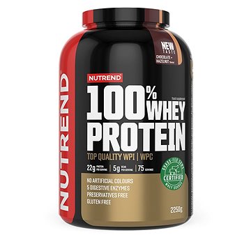 

Nutrend 100% Whey Protein 2250 g, čokoláda+lískový ořech
