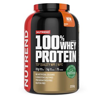 

Nutrend 100% Whey Protein 2250 g, pomeranč
