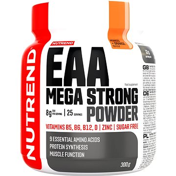 

Nutrend EAA MEGA STRONG POWDER, 300 g, mango + pomeranč
