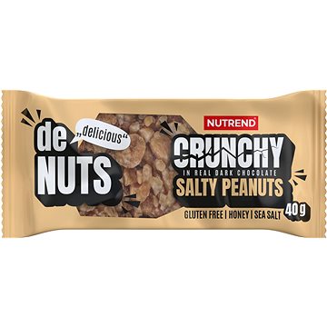 

Nutrend Denuts Crunchy 40 g, slané arašídy