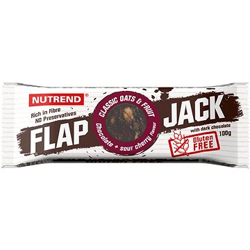

Nutrend Flapjack Gluten Free 100 g, čokoláda + višeň s hořkou čokoládou
