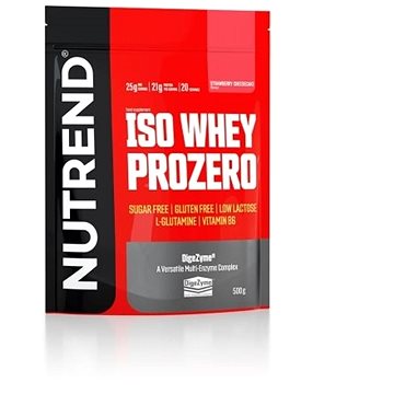 

Nutrend ISO WHEY PROZERO, 500g, jahodový cheesecake