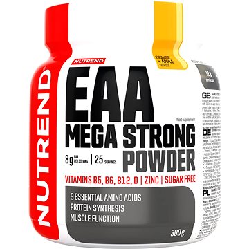 

Nutrend EAA MEGA STRONG POWDER, 300 g, pomeranč a jablko