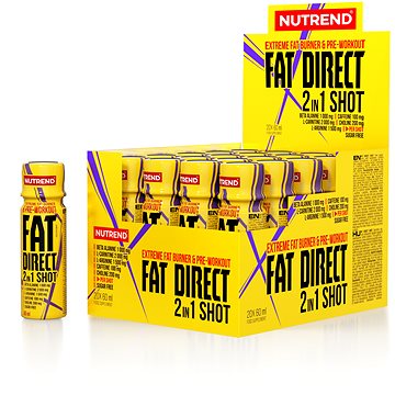 Nutrend FAT DIRECT SHOT, 20x60 ml - Spalovač tuků