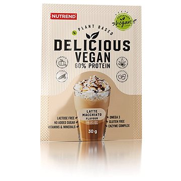 

Nutrend Delicious Vegan Protein, 5x30 g, latte macchiato