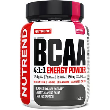 

Nutrend BCAA 4:1:1 ENERGY POWDER, 500 g, malina
