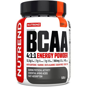 

Nutrend BCAA 4:1:1 ENERGY POWDER, 500 g, pomeranč