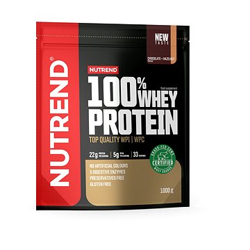 

Nutrend 100% Whey Protein 1000 g, čokoláda+lískový ořech
