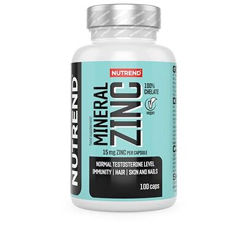 

Nutrend Mineral Zinc 100% chelate, 100 kapslí