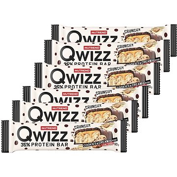 

Nutrend QWIZZ Protein Bar, 6 x 60 g, cookies&cream