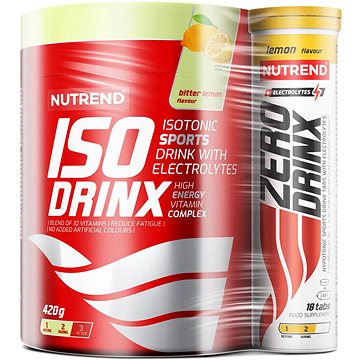 

Nutrend Isodrinx 420 g zelené jablko + Zerodrinx tabs 18 tablet pomeranč