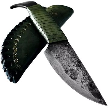 

Madhammers Ručně kovaný lovecký nůž Ptačí hlava s pouzdrem, 20 cm