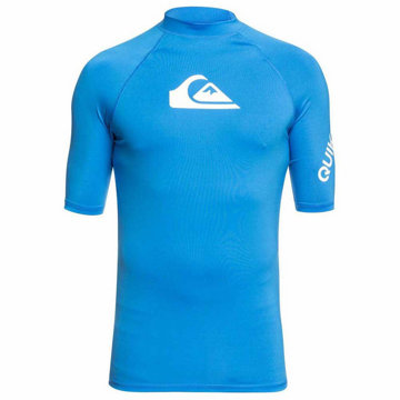 

Quiksilver UPF50 Pánské lycrové triko krátký rukáv, XL modré
