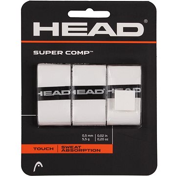 

HEAD Multipack 4 ks Super Comp overgrip omotávka tl. 05 mm bílá