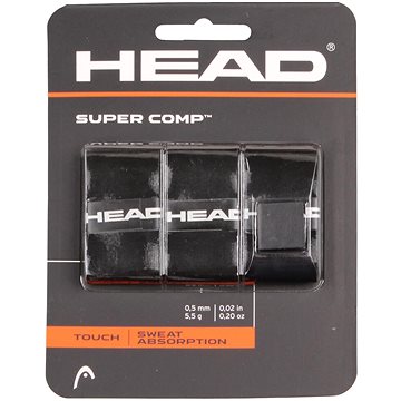 

HEAD Multipack 4 ks Super Comp overgrip omotávka tl. 05 mm černá