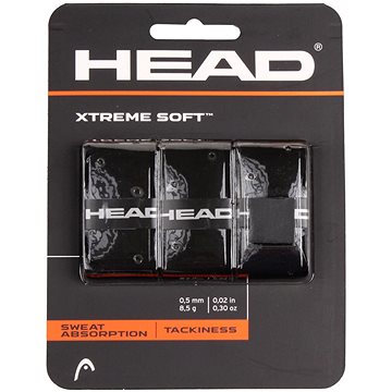 

HEAD Multipack 4 ks XtremeSoft 3 overgrip omotávka tl. 05 mm černá