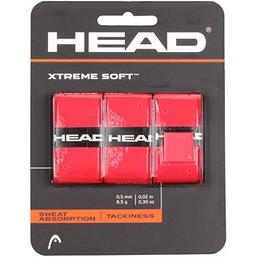 

HEAD Multipack 4 ks XtremeSoft 3 overgrip omotávka tl. 05 mm červená