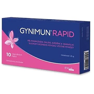 

Gynimun Rapid 10 vaginálních čípků
