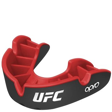 

OPRO Silver UFC, černá/červená