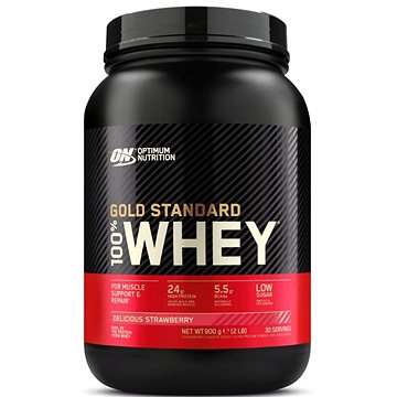 

Optimum Nutrition Protein 100% Whey Gold Standard 910 g, jahoda