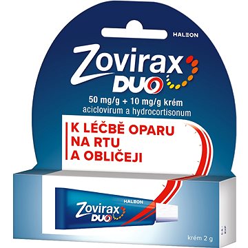 

Zovirax Duo 50 mg/g + 10 mg/g krém při oparech na rtu 2 g