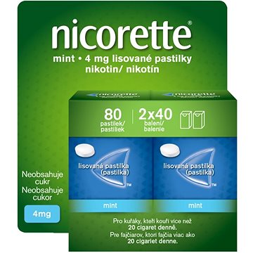 

Nicorette Mint 4 mg 2 × 40 pastilek
