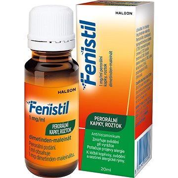 

Fenistil perorální kapky 1 mg/ml při svědění pokožky 20 ml
