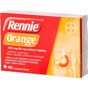 

Rennie Orange 680 mg/80 mg 48 tablet