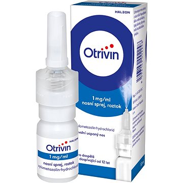 

Otrivin 1 mg/ml nosní sprej při léčbě ucpaného nosu 10 ml
