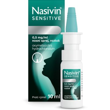 

Nasivin Sensitive Nosní sprej 0,5 mg/ml 10 ml