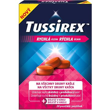 

Tussirex pastilky proti kašli 20 pastilek