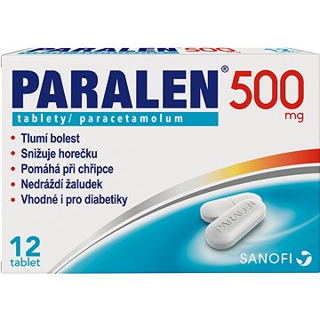 

Paralen 500 mg 12 tablet