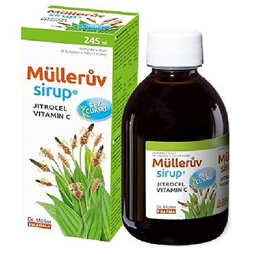 

Dr.Müller Müllerův sirup s jitrocelem bez cukru 245 ml